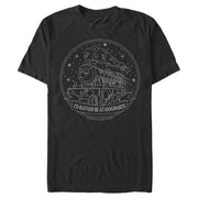 Men's Harry Potter Train to Hogwarts  Adult T-Shirt