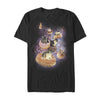 Men's Lost Gods Space Cat Doughnut Race  Adult T-Shirt