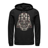 Men's Star Wars Henna Darth Vader Helmet Print  Adult Pull Over Hoodie