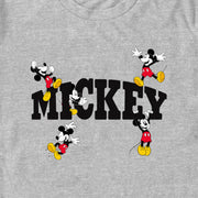 Men's Mickey & Friends Character Name  Adult T-Shirt