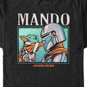 Men's Star Wars: The Mandalorian Mando and the Child  Adult T-Shirt