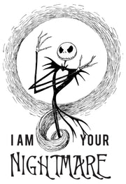 Men's The Nightmare Before Christmas Jack I am Your Nightmare  Adult T-Shirt