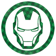 Men's Marvel St. Patrick's Day Lucky Iron Man Mask  Adult T-Shirt