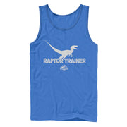 Men's Jurassic World Raptor Trainer Silhouette  Adult Tank Top