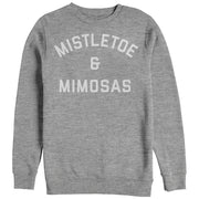 Women's CHIN UP Christmas Mistletoe Mimosas  Adult Sweatshirt