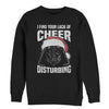 Men's Star Wars Christmas Vader Lack of Cheer Disturbing  Adult Sweatshirt