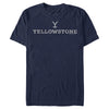 Men's Yellowstone White Dutton Ranch Brand Logo  Adult T-Shirt