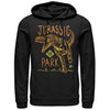 Men's Jurassic Park T. Rex Crayon Print  Adult Pull Over Hoodie