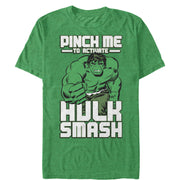 Men's Marvel St. Patrick's Day Hulk Smash  Adult T-Shirt