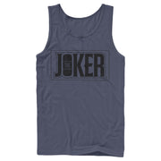 Men's Batman Joker Text Logo  Adult Tank Top