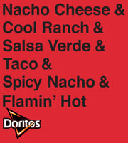 Men's Doritos Flavors Stack  Adult T-Shirt