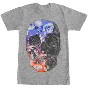 Men's Lost Gods Hawaiian Print Skull  Adult T-Shirt