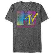 Men's MTV Stripe Logo  Adult T-Shirt