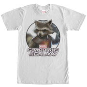 Men's Marvel Guardians of the Galaxy Rocket Circle  Adult T-Shirt