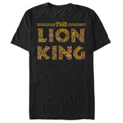 Men's Lion King Tribal Print Logo  Adult T-Shirt