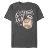 Men's Star Wars The Force Awakens Valentine BB-8 Good Times Roll  Adult T-Shirt