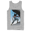 Men's Superman Strongest Hero Pose  Adult Tank Top