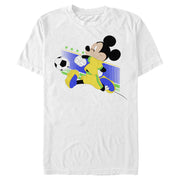 Men's Mickey & Friends Mickey Mouse Brazil Soccer Team  Adult T-Shirt