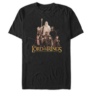 Men's The Lord of the Rings Fellowship of the Ring Gold Group  Adult T-Shirt