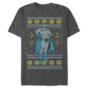 Men's Batman Ugly Christmas Dark Knight Pose  Adult T-Shirt