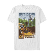 Men's Star Wars Endor Travel Poster  Adult T-Shirt