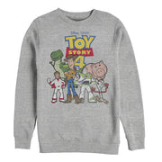 Men's Toy Story Character Logo Party  Adult Sweatshirt