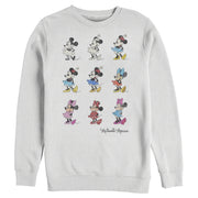 Men's Mickey & Friends Evolution of Minnie Mouse  Adult Sweatshirt