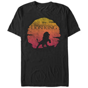 Men's Lion King Sunset Pose  Adult T-Shirt