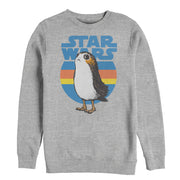 Men's Star Wars The Last Jedi Retro Porg  Adult Sweatshirt