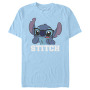 Men's Lilo & Stitch Silly Black Glasses  Adult T-Shirt