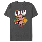 Men's DC League of Super-Pets Rule the World Lulu Badge  Adult T-Shirt