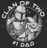 Men's Star Wars: The Mandalorian Father's Day Grogu and Mando Clan of Two  Adult T-Shirt