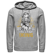 Men's Lion King Savannah Sunset Crew  Adult Pull Over Hoodie