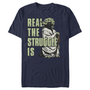 Men's Star Wars Yoda Real the Struggle Is  Adult T-Shirt