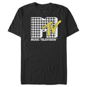 Men's MTV Picnic Print Logo  Adult T-Shirt