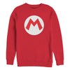 Men's Nintendo Mario Circle Icon  Adult Sweatshirt