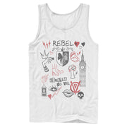 Men's Cruella Rebel Icons  Adult Tank Top