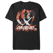 Men's Star Wars Rogue One Rebel Crest Streaks  Adult T-Shirt