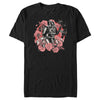 Men's Star Wars Floral Darth Vader With Tie Fighters  Adult T-Shirt