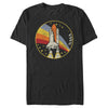 Men's NASA Shuttle Launch Into Rainbow  Adult T-Shirt