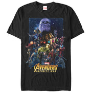 Men's Marvel Avengers: Infinity War Character Collage  Adult T-Shirt