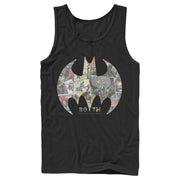 Men's Batman Shield Logo Comic 80th Anniversary  Adult Tank Top