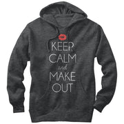 Men's Lost Gods Keep Calm and Make Out  Adult Pull Over Hoodie