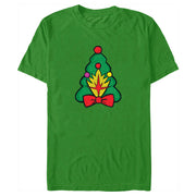 Men's Guardians of the Galaxy Holiday Special Shield Christmas Tree  Adult T-Shirt