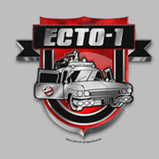 Men's Ghostbusters ECTO-1 Badge  Adult T-Shirt