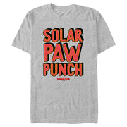 Men's DC League of Super-Pets Solar Paw Punch  Adult T-Shirt