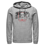 Men's Star Wars: The Rise of Skywalker Stormtrooper Smudge  Adult Pull Over Hoodie