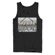 Men's Despicable Me Minion Construction Lunch  Adult Tank Top