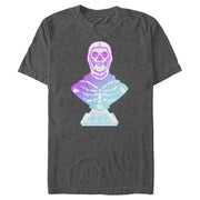 Men's Fortnite Skull Trooper All Hail Glow  Adult T-Shirt