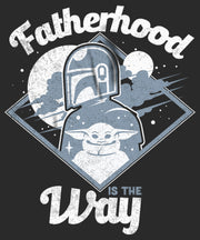 Men's Star Wars: The Mandalorian Father's Day Mando Fatherhood is the Way  Adult T-Shirt